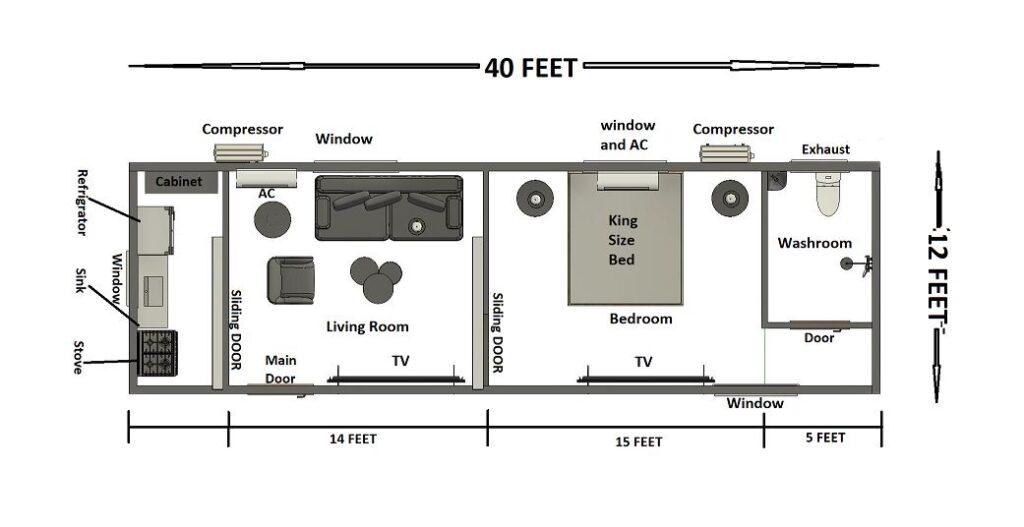 Container house space