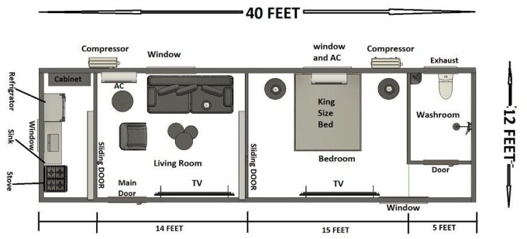 Container house space